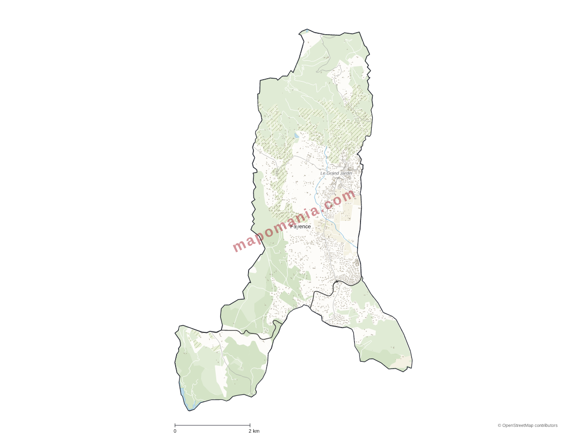 Carte de Fayence à personnaliser