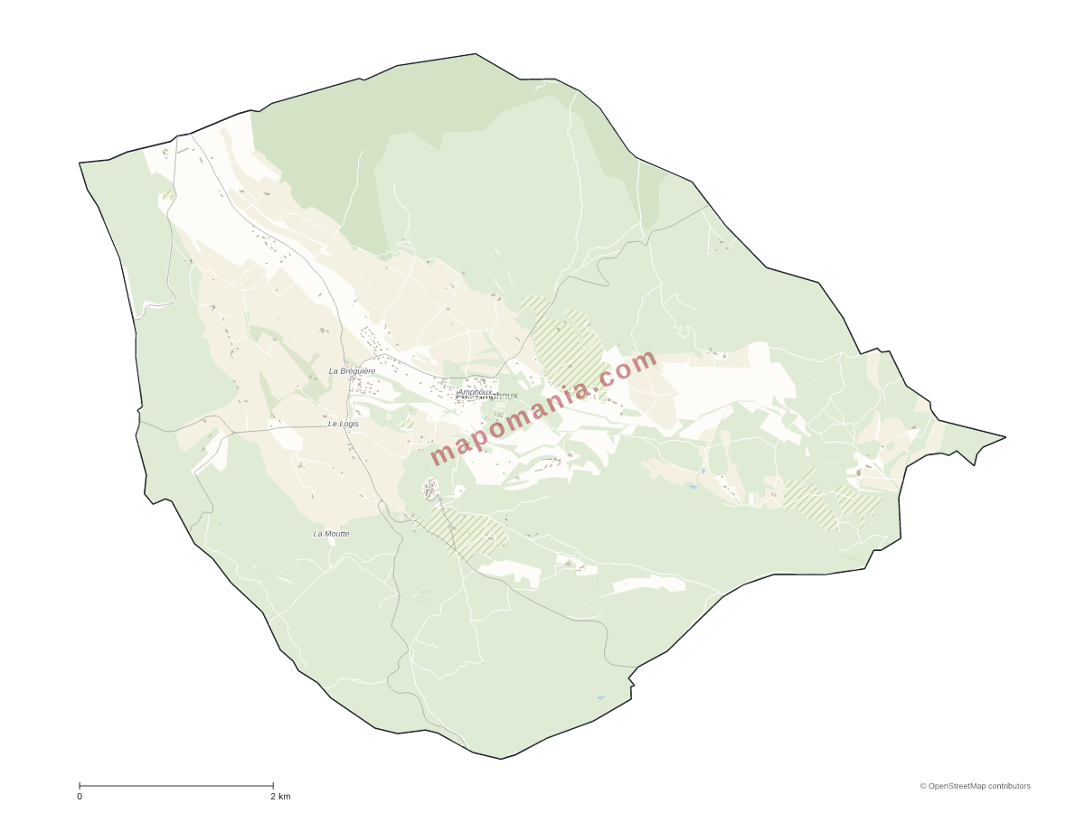 Carte de Fox-Amphoux à personnaliser