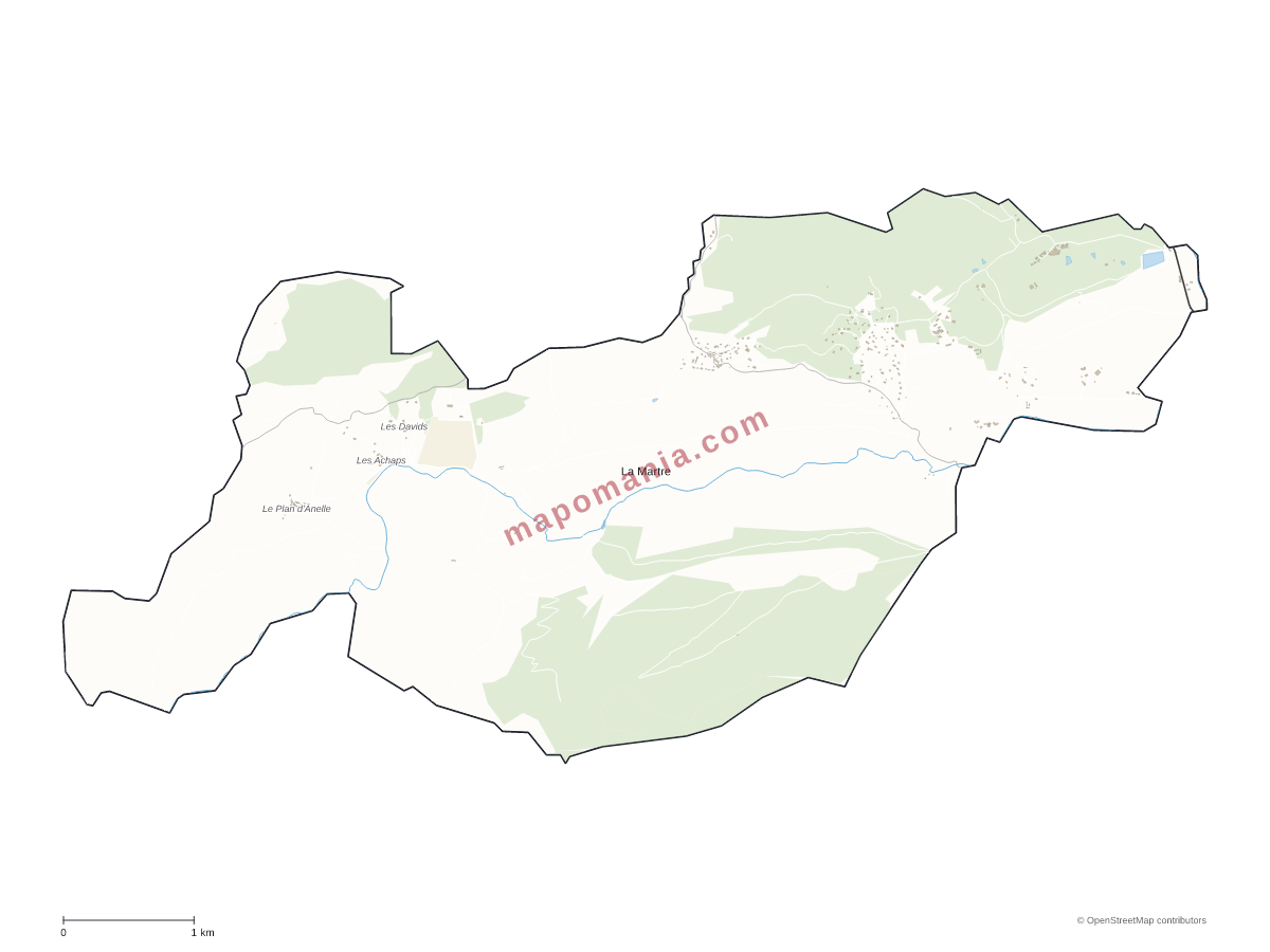 Carte de La Martre à personnaliser