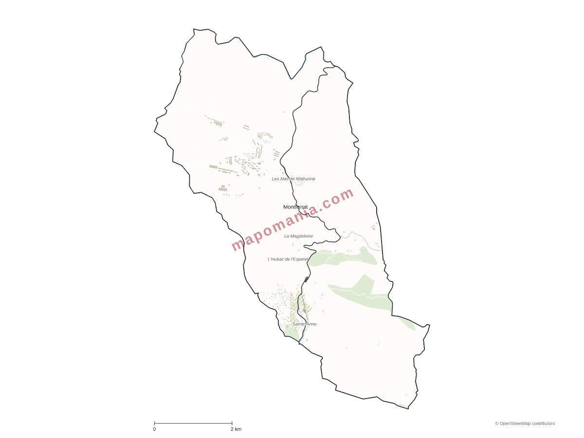 Carte de Montferrat à personnaliser