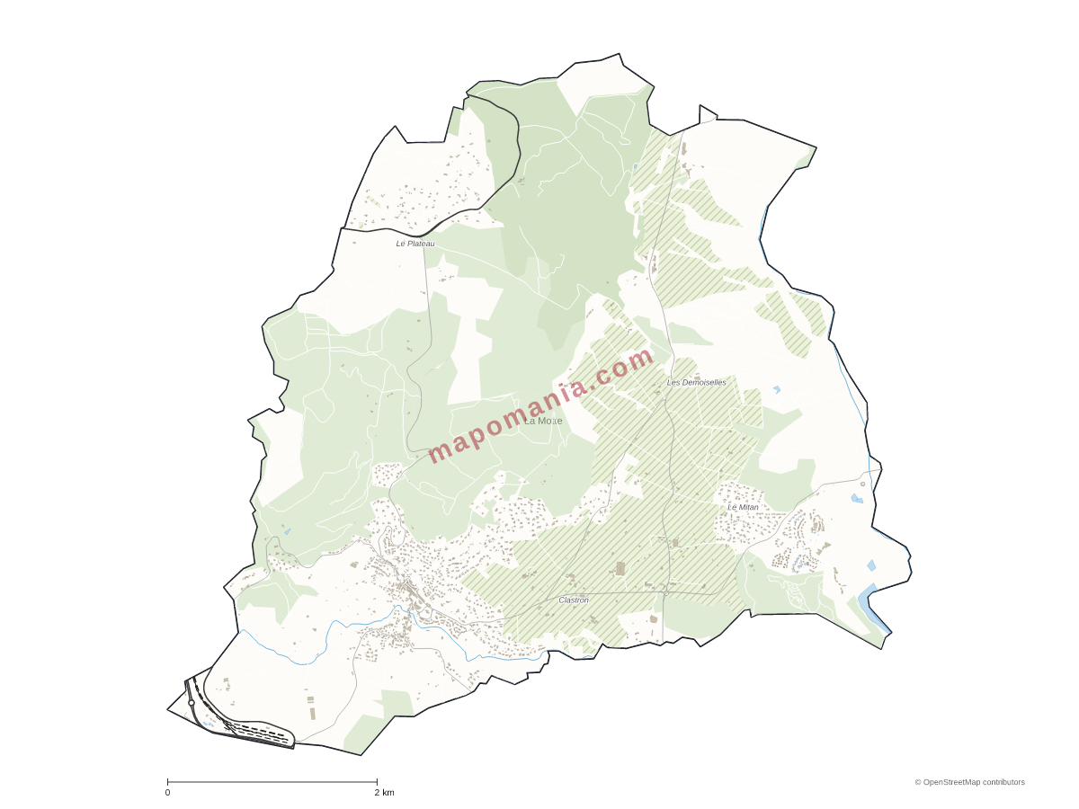 Carte de La Motte à personnaliser