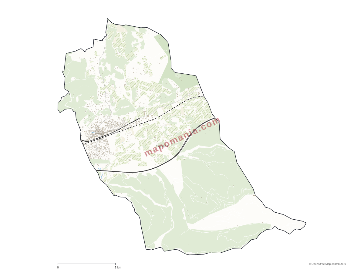 Carte de Pignans à personnaliser