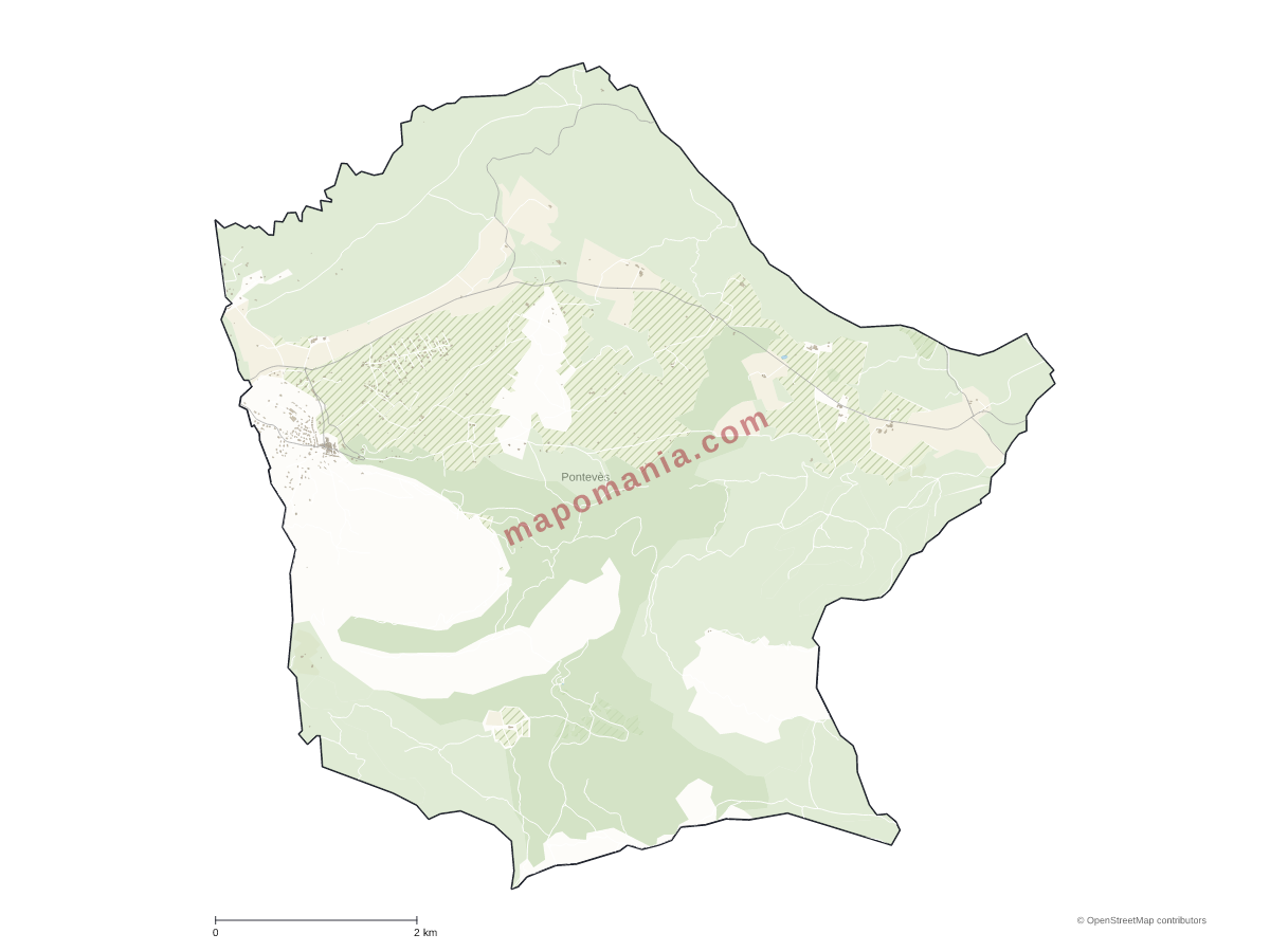 Carte de Pontevès à personnaliser