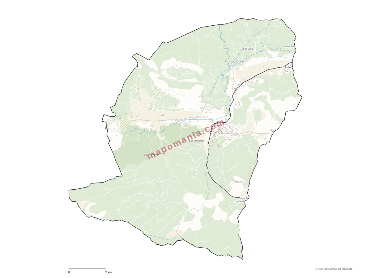 Carte de Rians à personnaliser