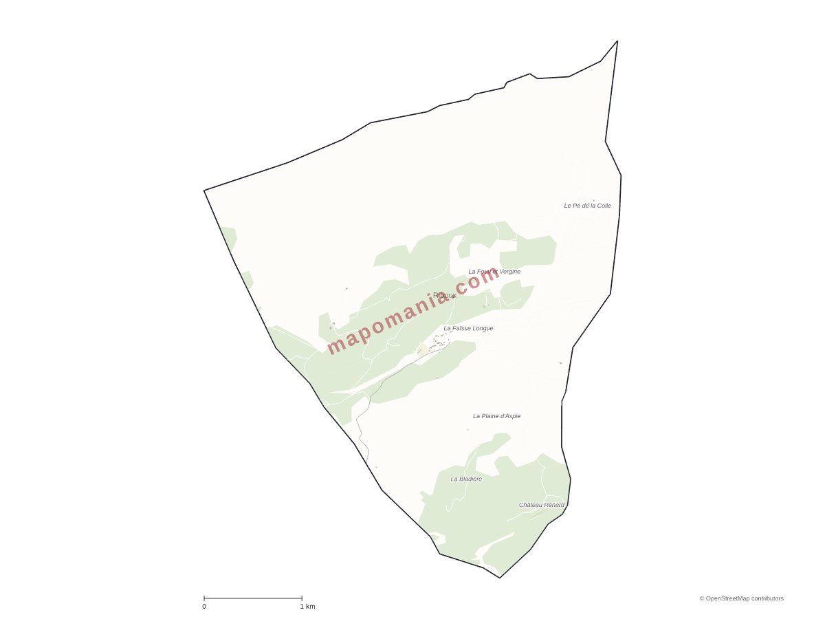 Carte de Riboux à personnaliser