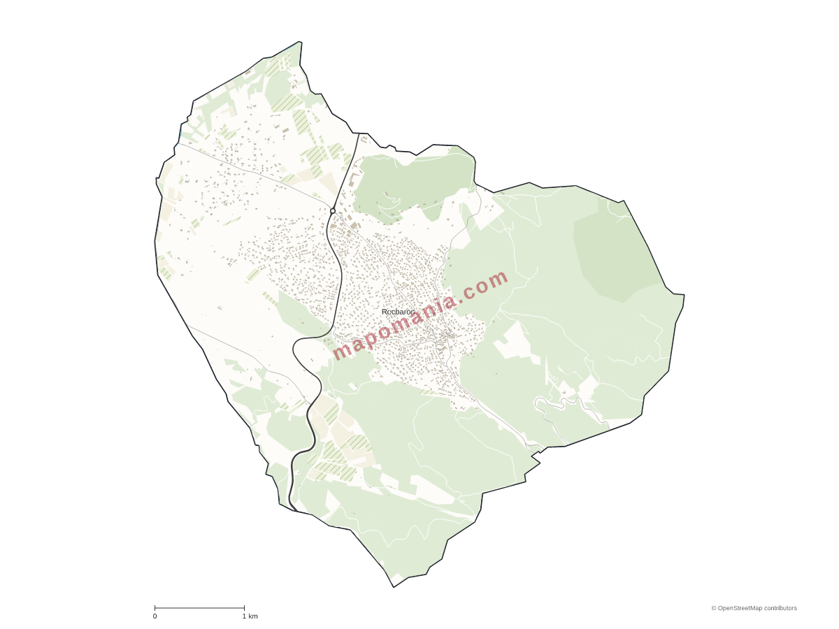 Carte de Rocbaron à personnaliser