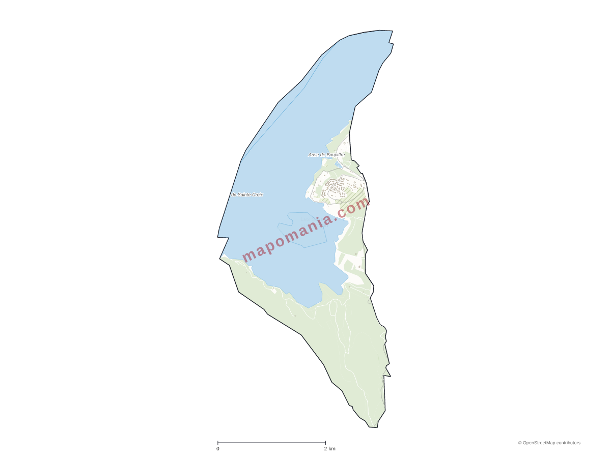 Carte de Les Salles-sur-Verdon à personnaliser