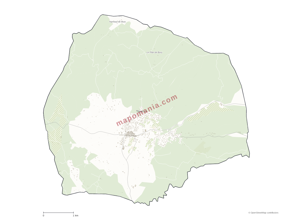 Carte de Tavernes à personnaliser