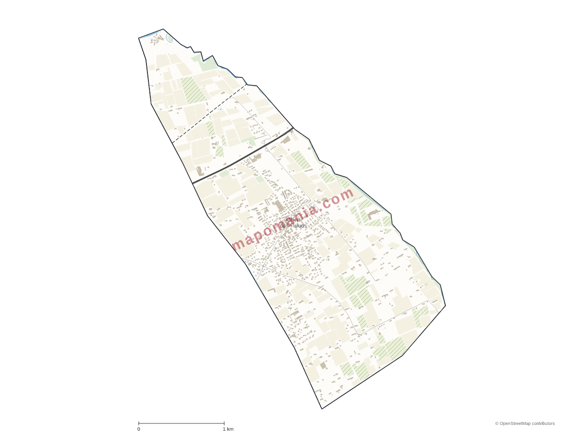 Carte de Althen-des-Paluds à personnaliser