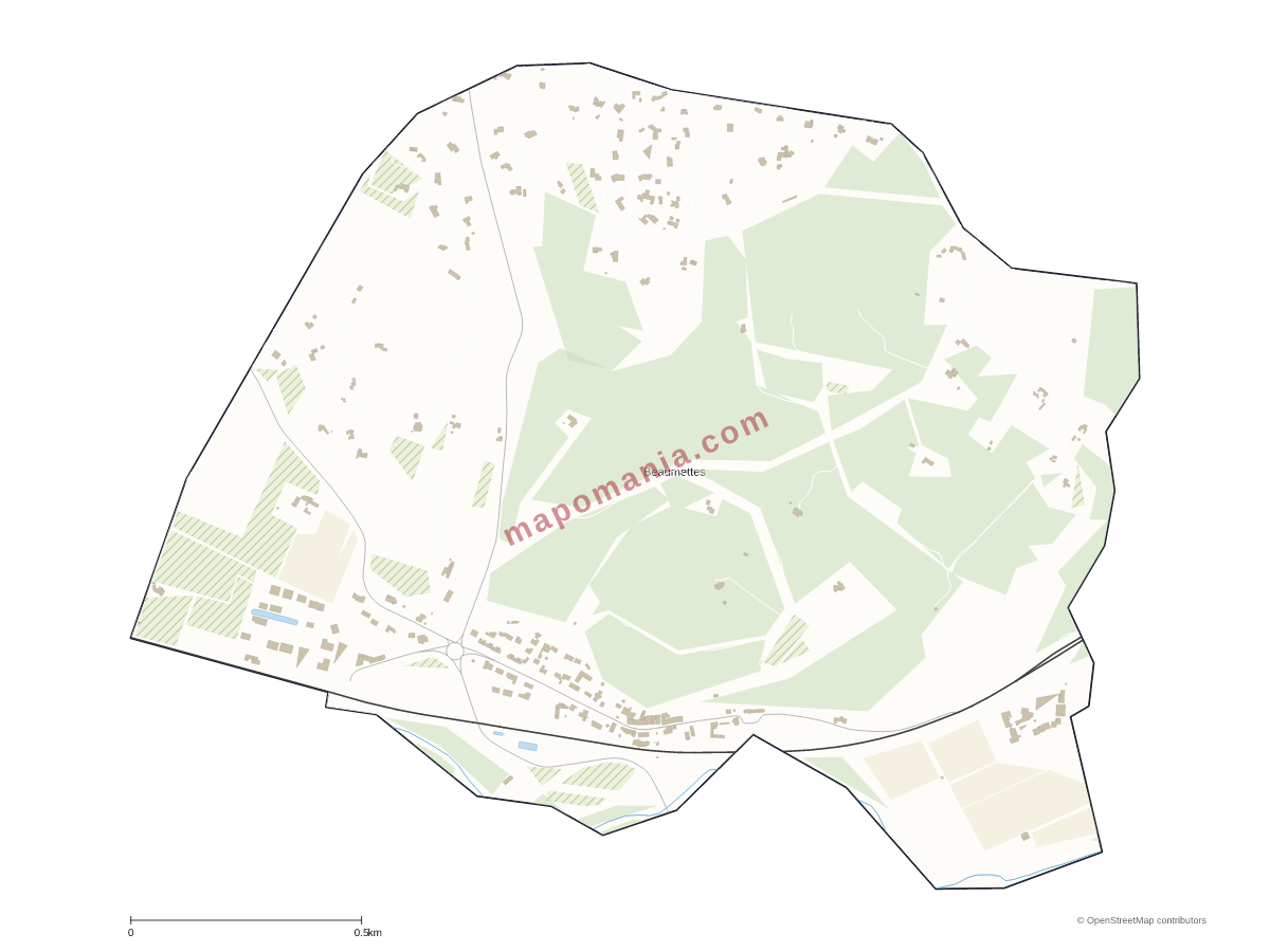 Carte de Beaumettes à personnaliser
