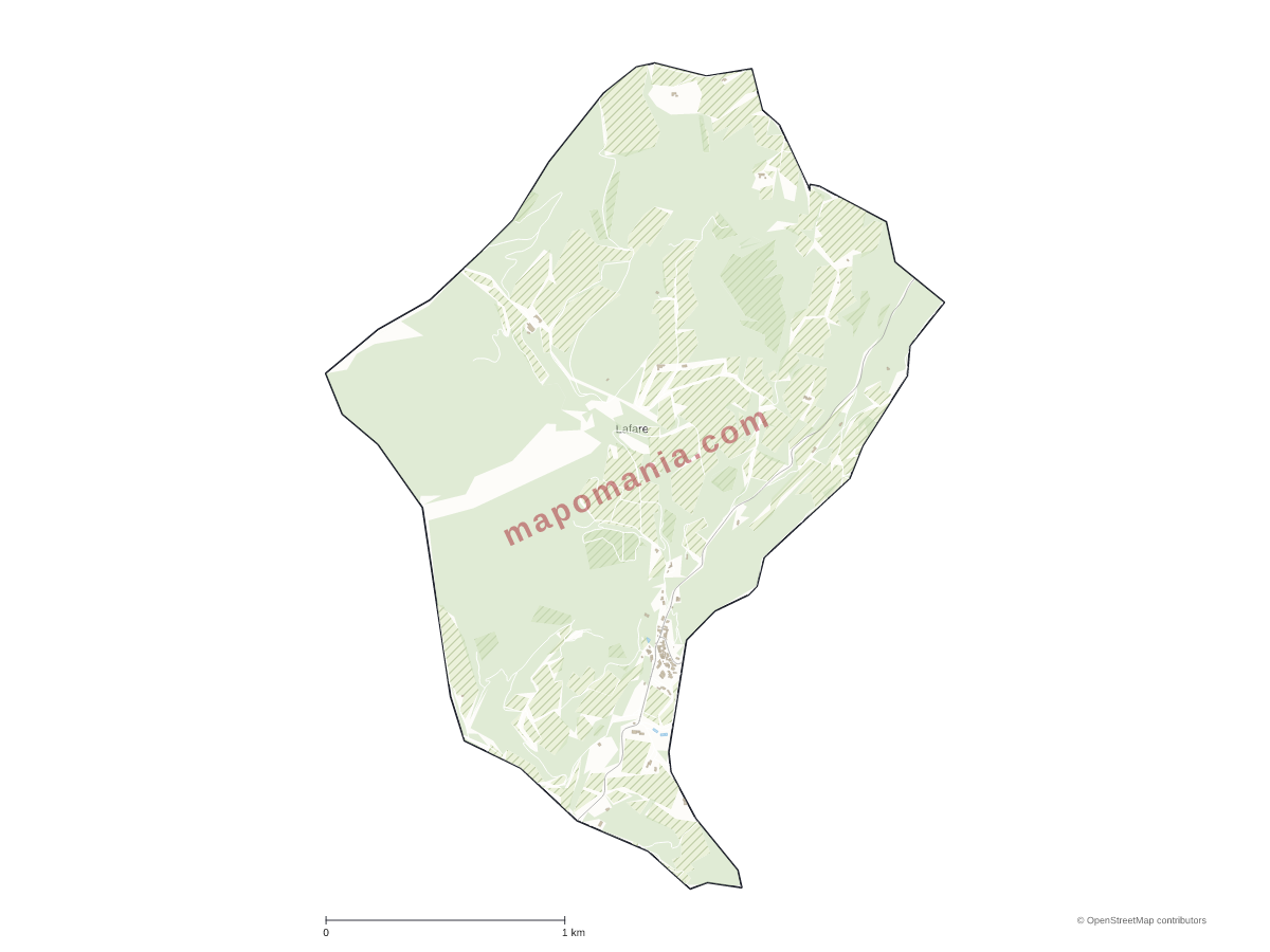 Carte de Lafare à personnaliser