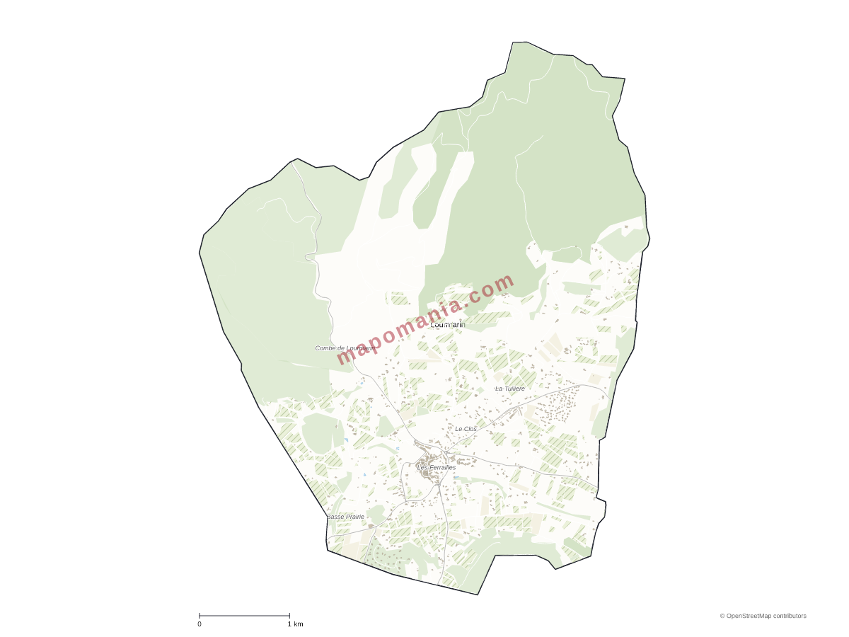 Carte de Lourmarin à personnaliser