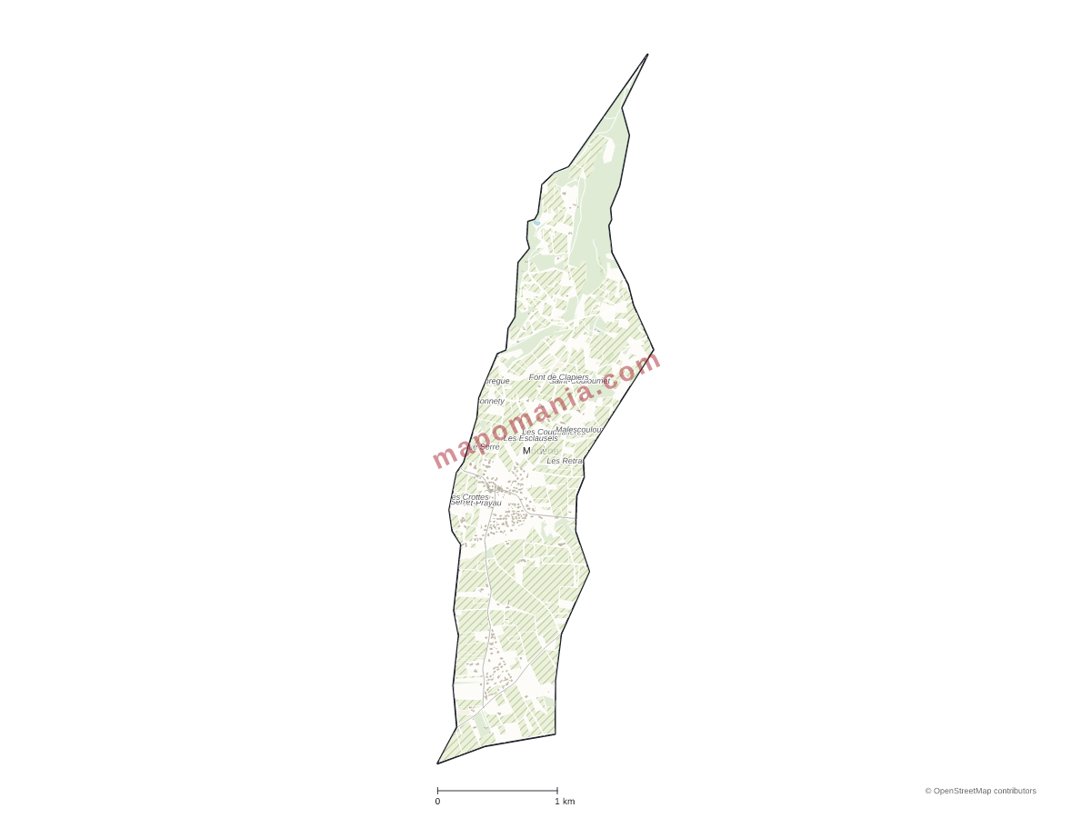 Carte de Modène à personnaliser