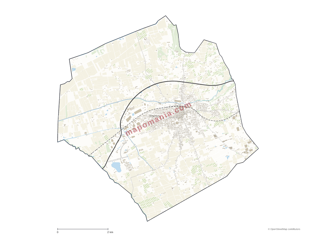 Carte de Monteux à personnaliser