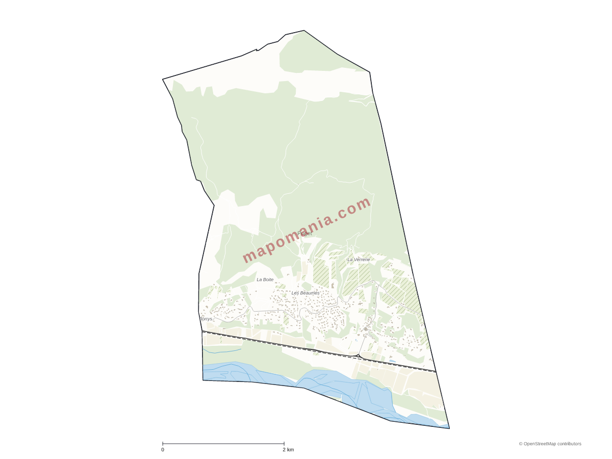 Carte de Puget à personnaliser