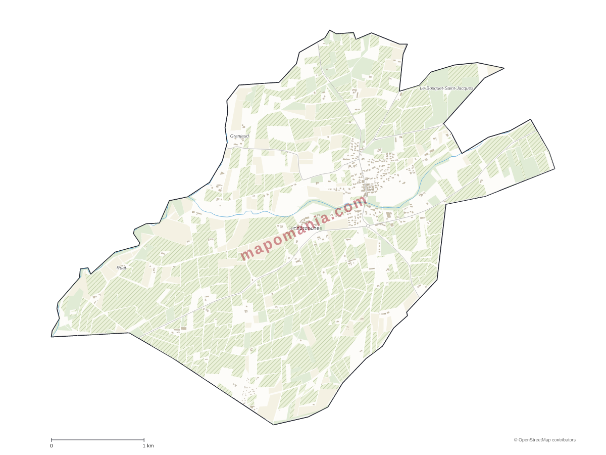 Carte de Richerenches à personnaliser