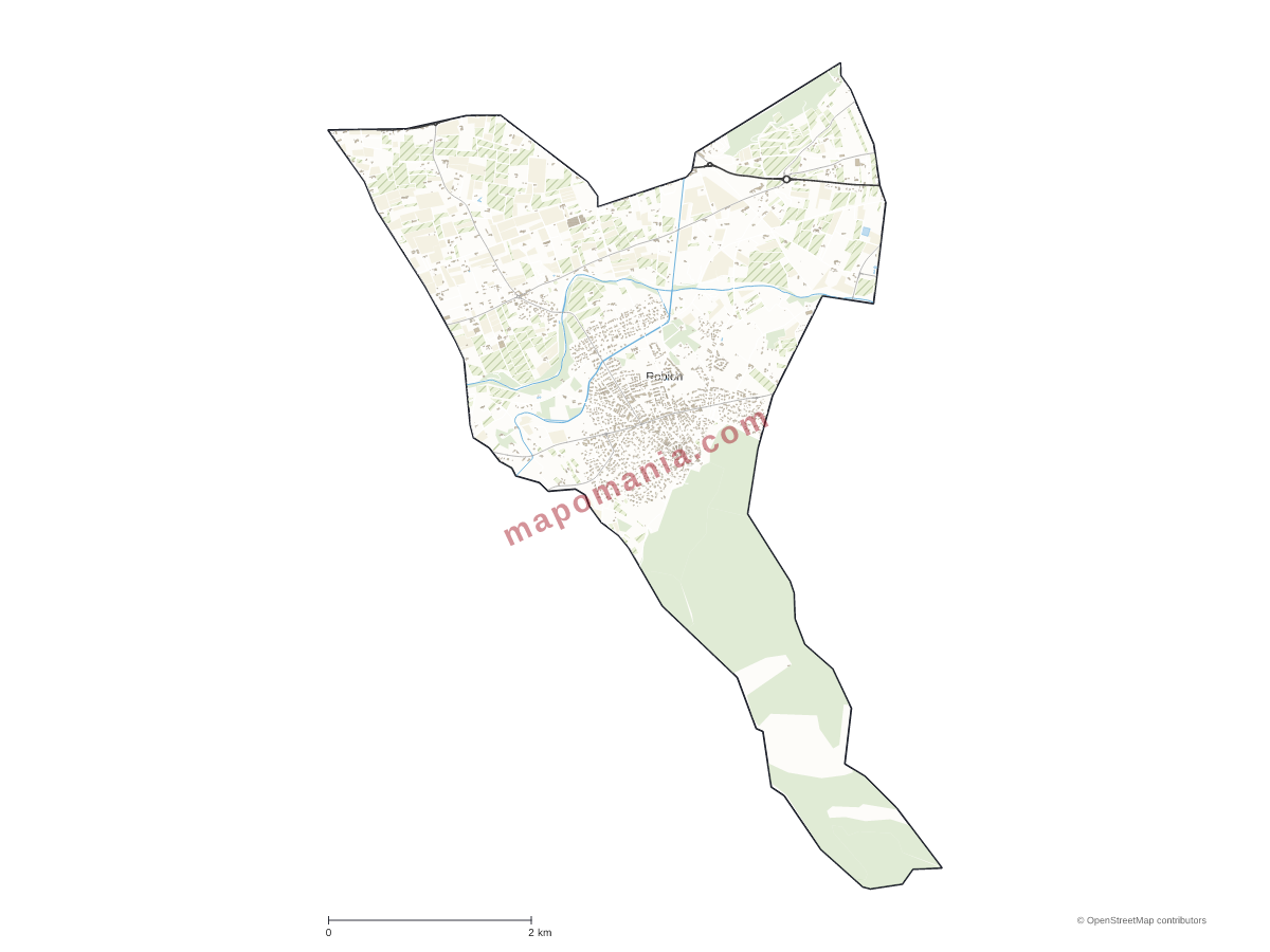 Carte de Robion à personnaliser