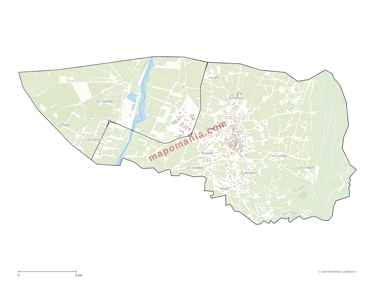 Carte de Sablet à personnaliser