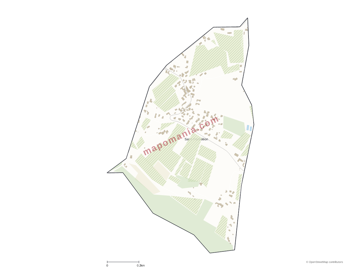 Carte de Saint-Pantaléon à personnaliser