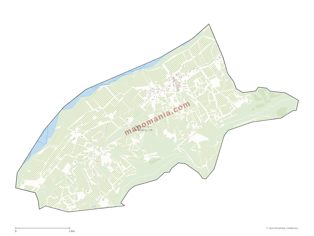 Carte de Saint-Roman-de-Malegarde à personnaliser