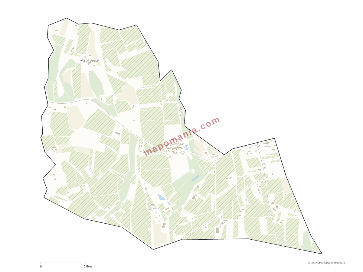 Carte de Sannes à personnaliser