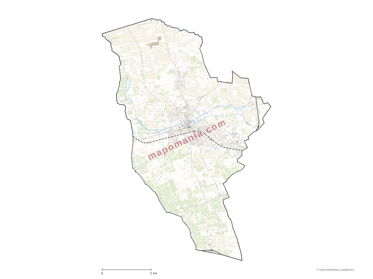 Carte de Le Thor à personnaliser