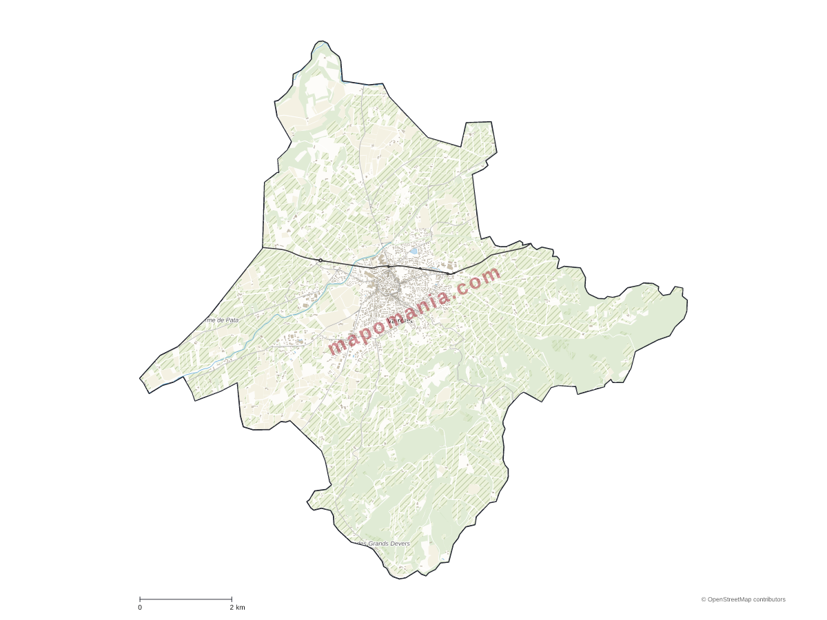 Carte de Valréas à personnaliser