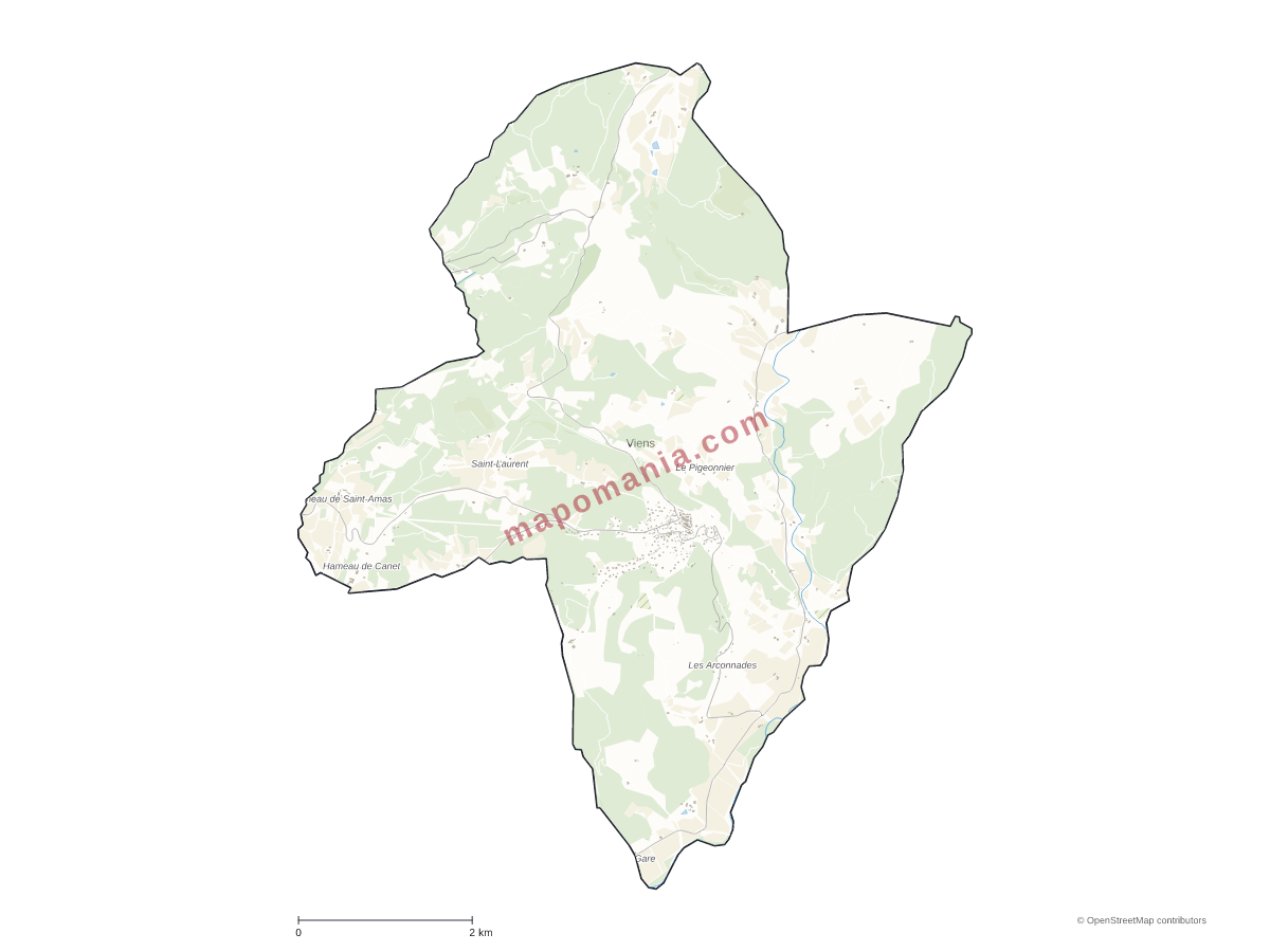 Carte de Viens à personnaliser