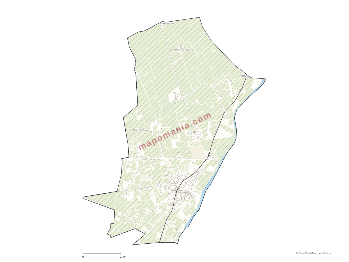 Carte de Violès à personnaliser