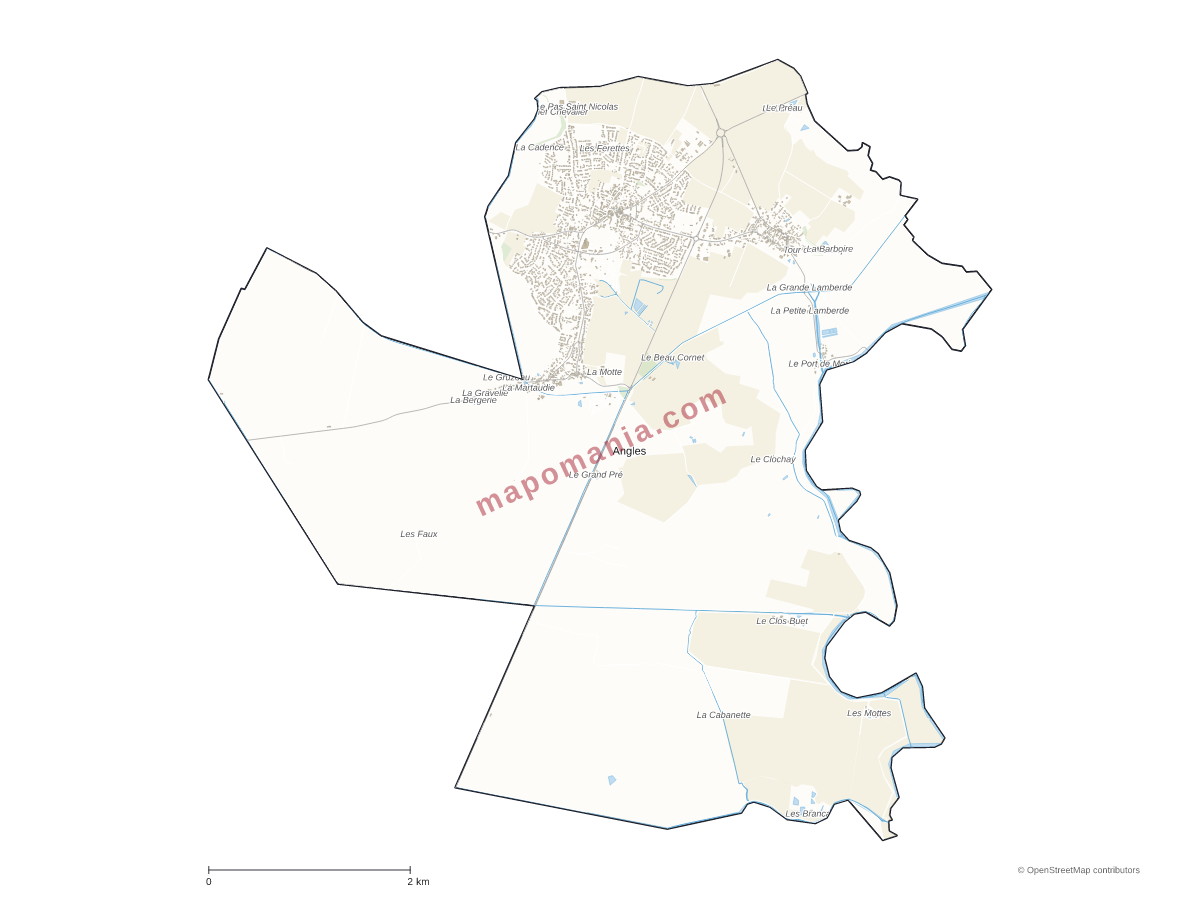 Carte de Angles à personnaliser