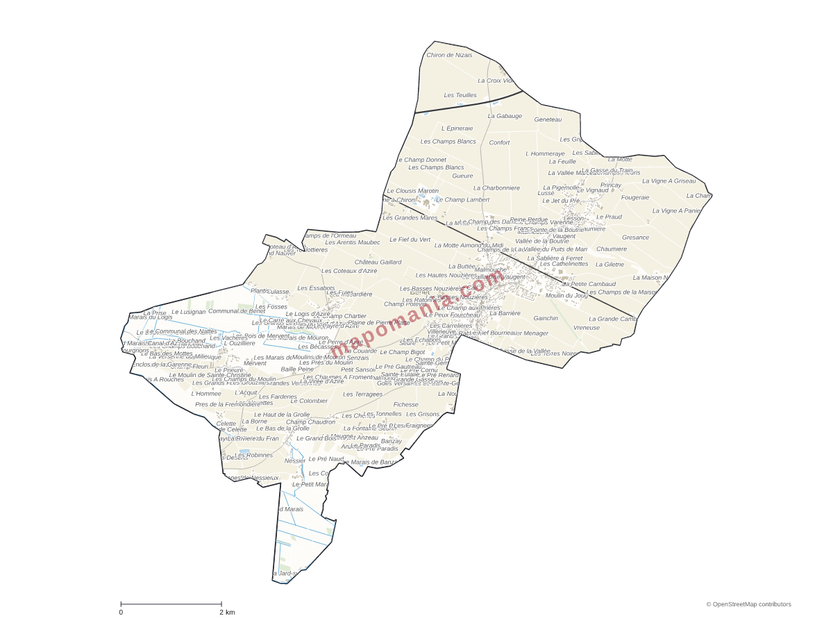 Carte de Benet à personnaliser