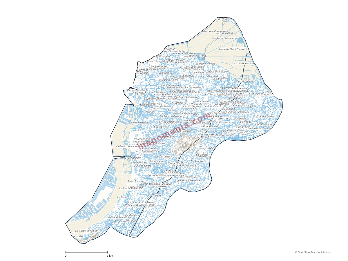 Carte de Bouin à personnaliser