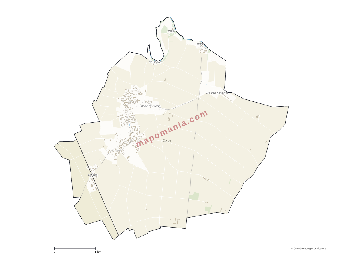 Carte de Corpe à personnaliser