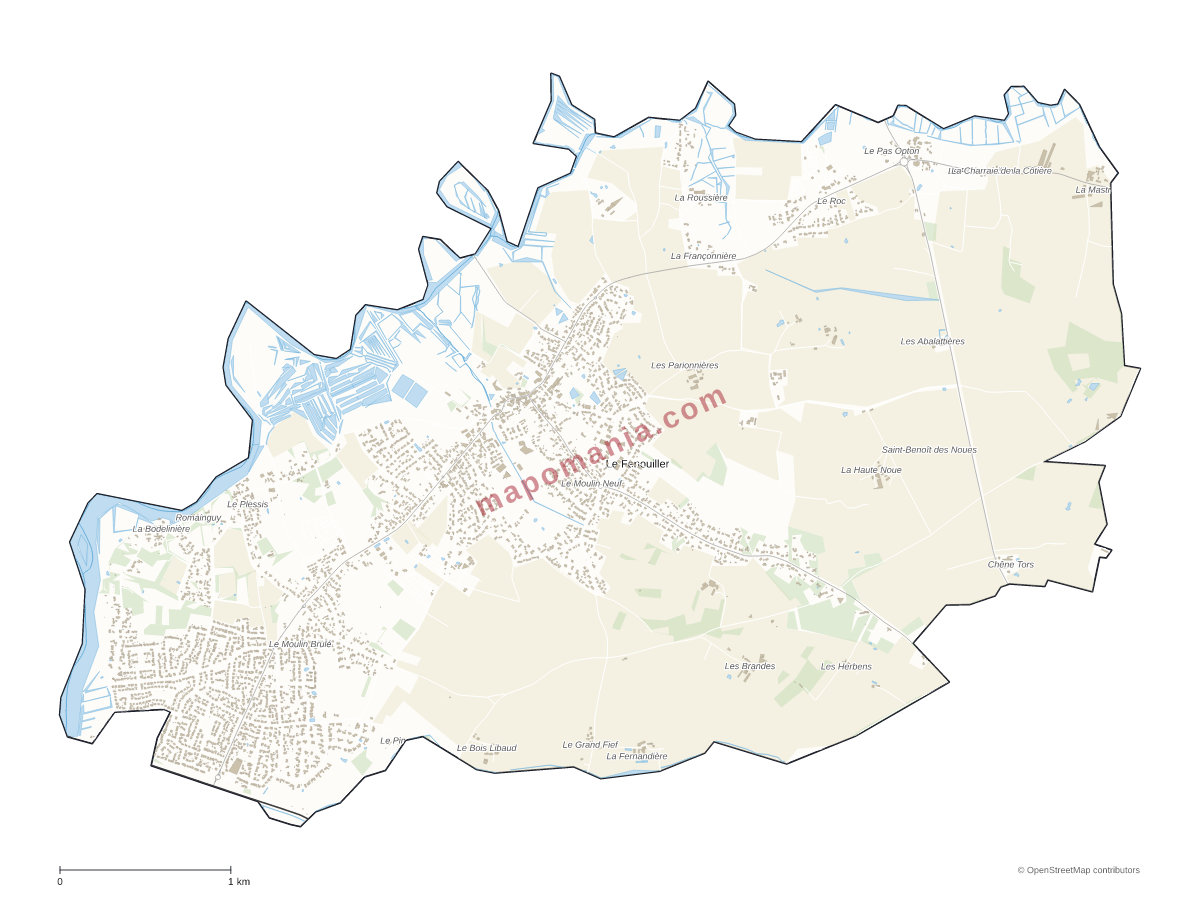 Carte de Le Fenouiller à personnaliser