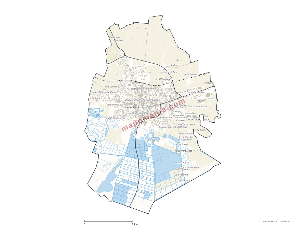 Carte de Luçon à personnaliser
