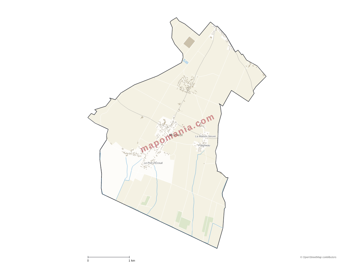 Carte de Montreuil à personnaliser