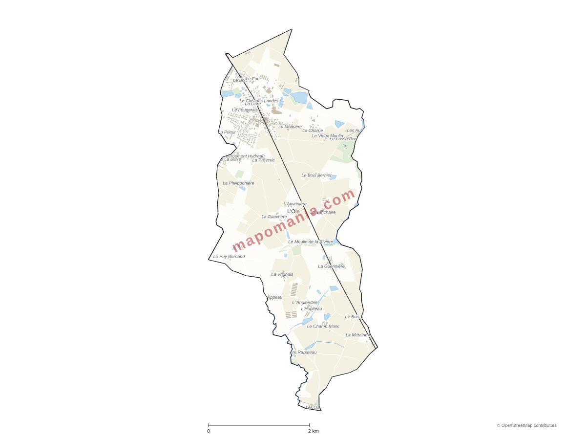Carte de L'Oie à personnaliser