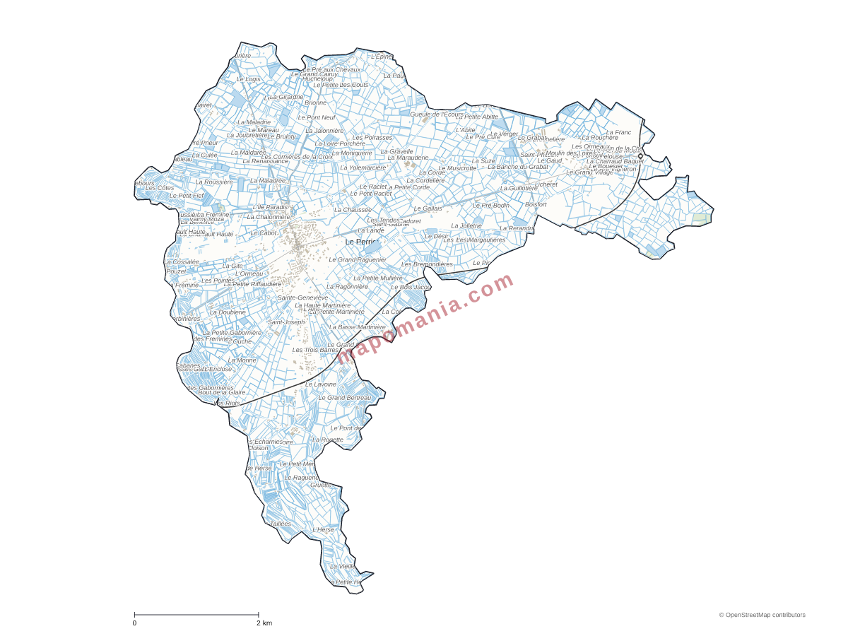 Carte de Le Perrier à personnaliser