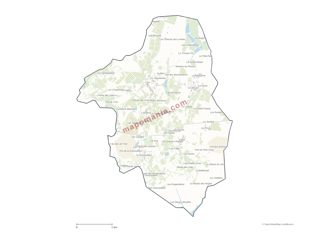 Carte de Rosnay à personnaliser