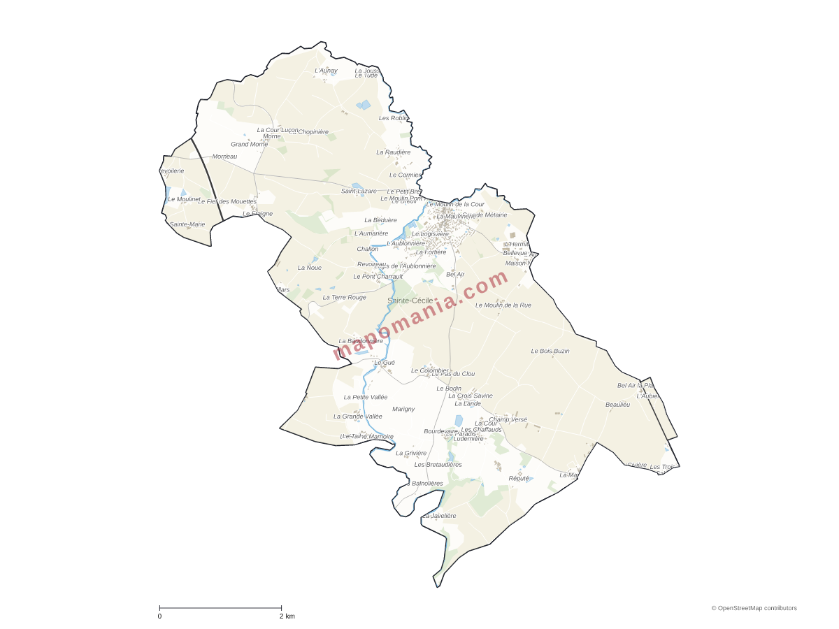 Carte de Sainte-Cécile à personnaliser