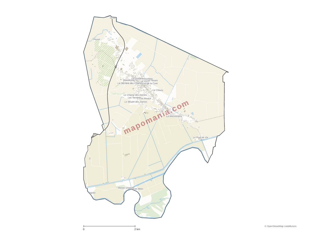 Carte de Vix à personnaliser