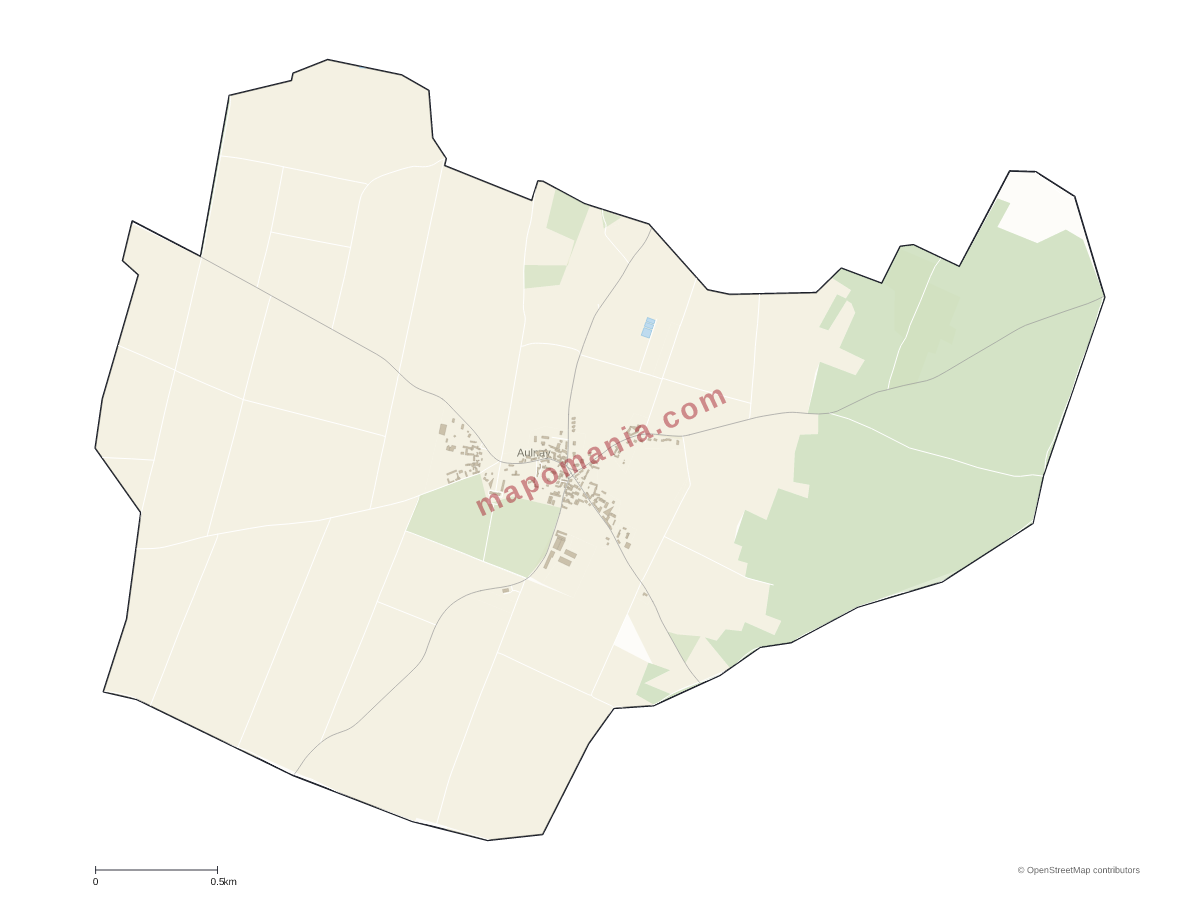 Carte de Aulnay à personnaliser