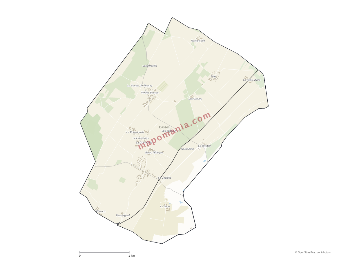 Carte de Basses à personnaliser