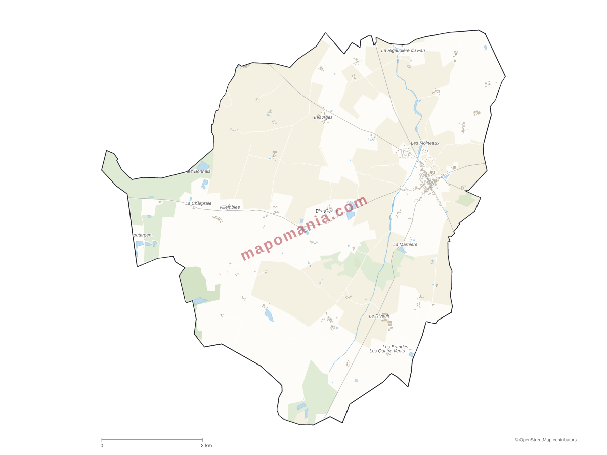 Carte de Bouresse à personnaliser