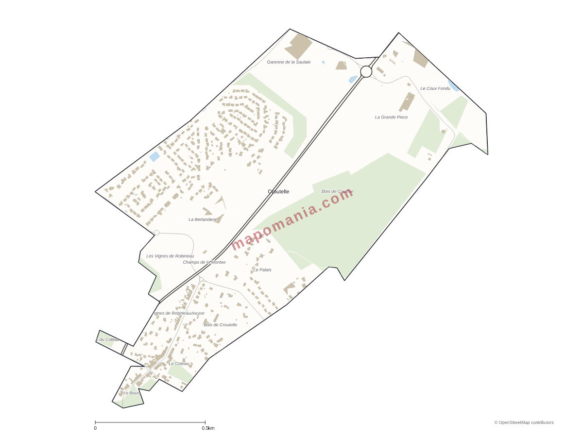 Carte de Croutelle à personnaliser