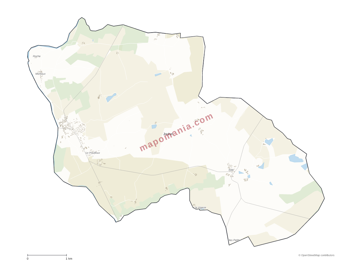 Carte de Jouhet à personnaliser
