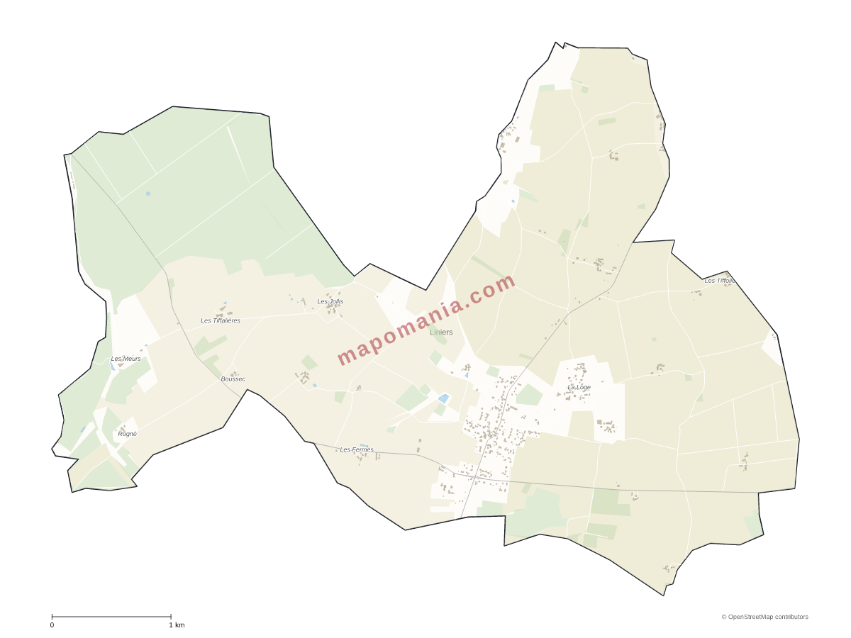 Carte de Liniers à personnaliser