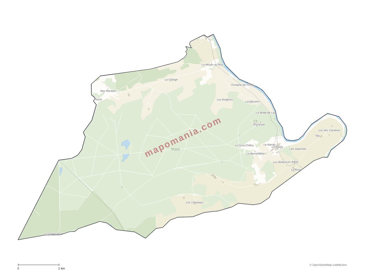 Carte de Mairé à personnaliser