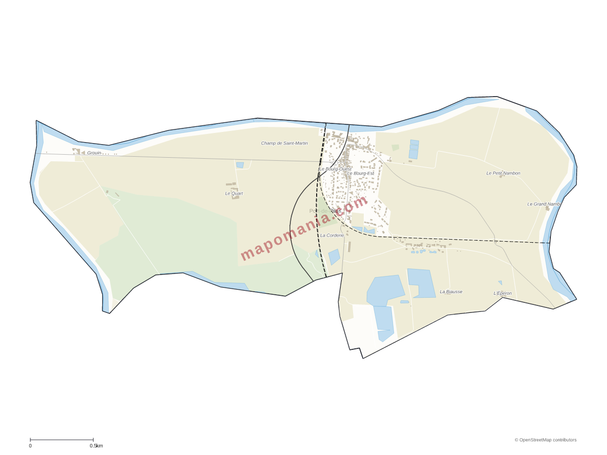 Carte de Port-de-Piles à personnaliser
