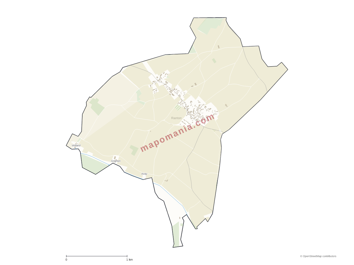 Carte de Ranton à personnaliser